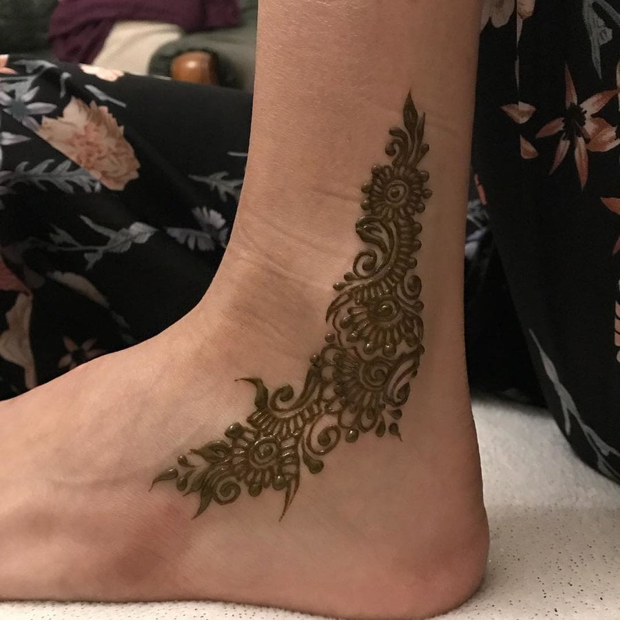 Arabic anklet tattoo